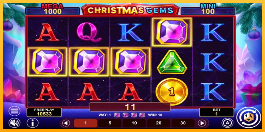 Christmas Gems Hold & Win 游戏机赚钱, 图片 4