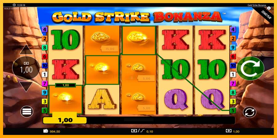 Gold Strike Bonanza 游戏机赚钱, 图片 3