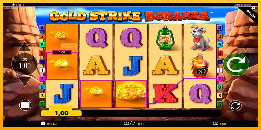 Gold Strike Bonanza 游戏机赚钱, 图片 5