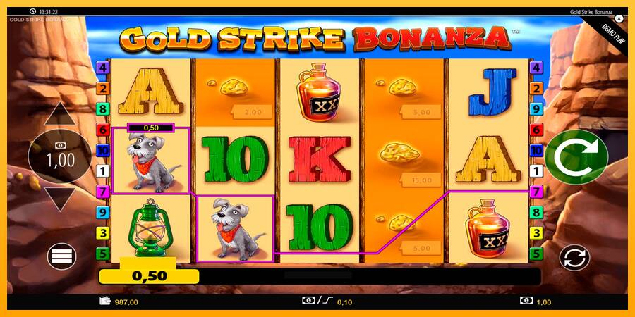 Gold Strike Bonanza 游戏机赚钱, 图片 6