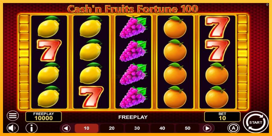 Cashn Fruits Fortune 100 游戏机赚钱, 图片 1