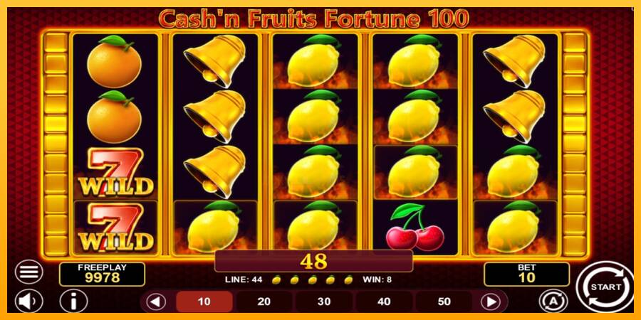 Cashn Fruits Fortune 100 游戏机赚钱, 图片 2