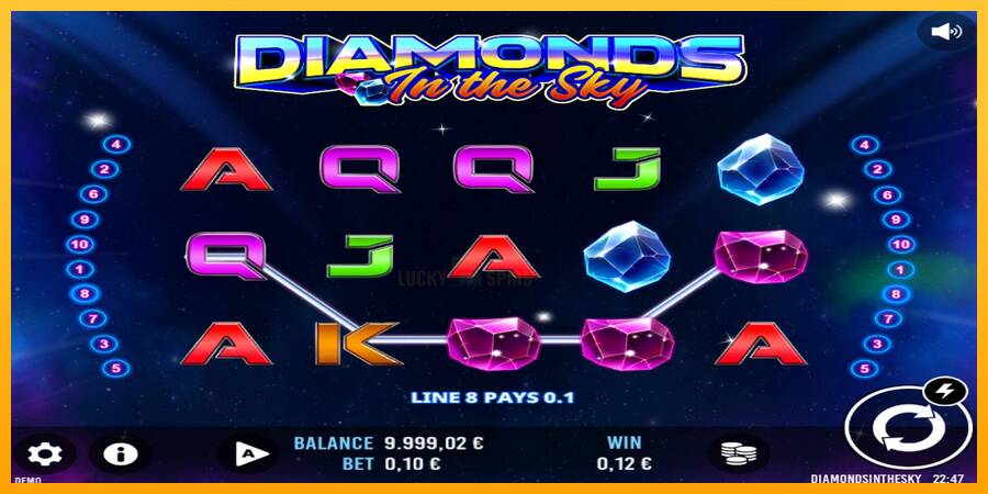 Diamonds In The Sky 游戏机赚钱, 图片 2