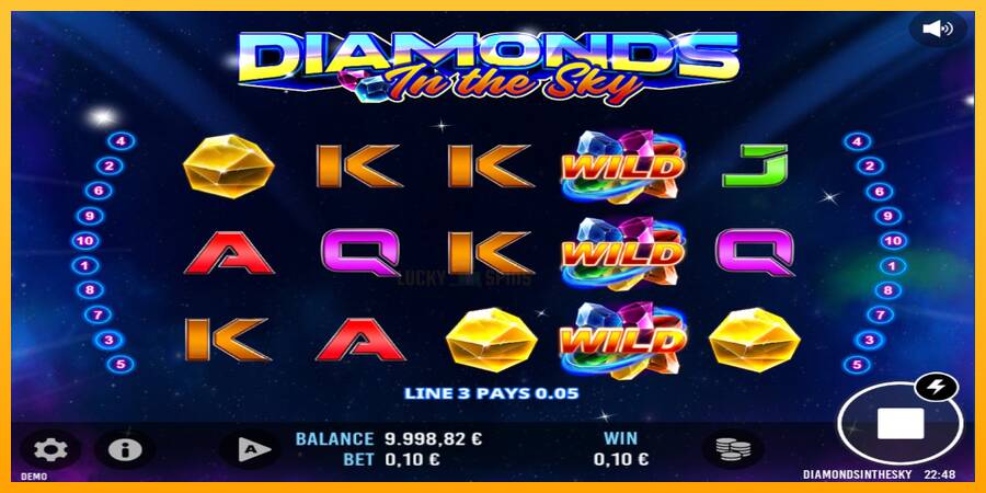 Diamonds In The Sky 游戏机赚钱, 图片 3