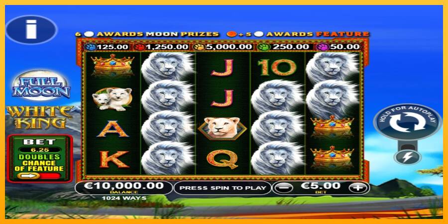 Full Moon: White King PowerPlay Jackpot 游戏机赚钱, 图片 1