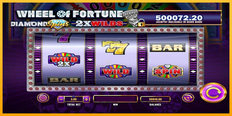 Wheel of Fortune Diamond Spins 2x Wilds 游戏机赚钱, 图片 3