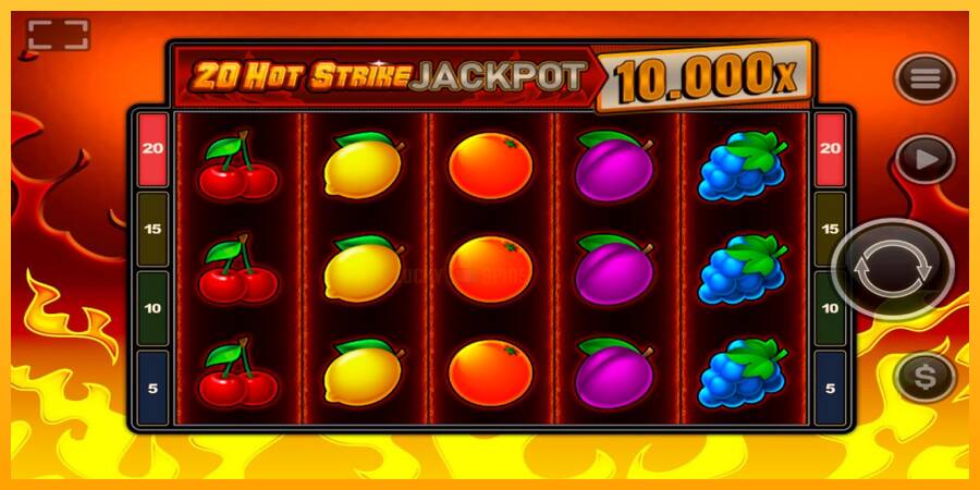 20 Hot Strike Jackpot 游戏机赚钱, 图片 1