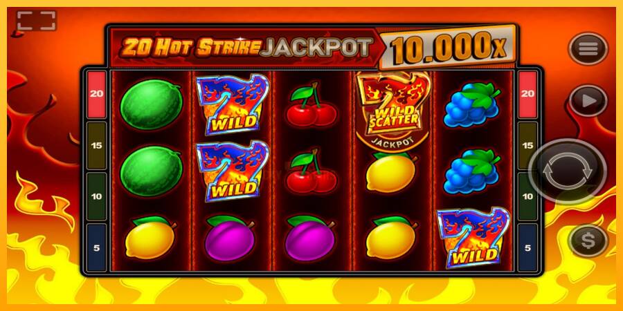 20 Hot Strike Jackpot 游戏机赚钱, 图片 2