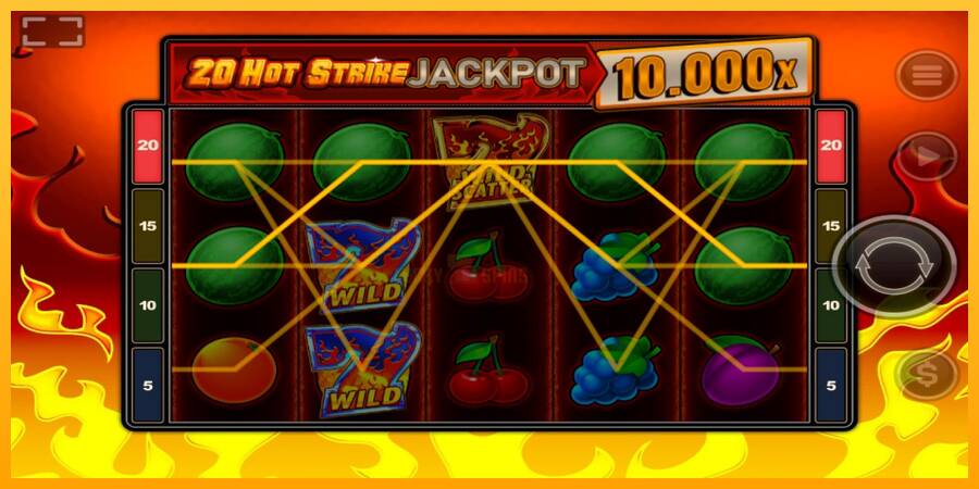 20 Hot Strike Jackpot 游戏机赚钱, 图片 3