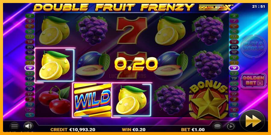 Double Fruit Frenzy DoubleMax 游戏机赚钱, 图片 4