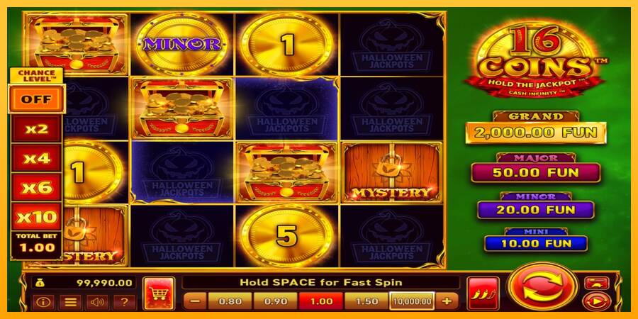 16 Coins Grand Gold Edition Halloween Jackpots 游戏机赚钱, 图片 3