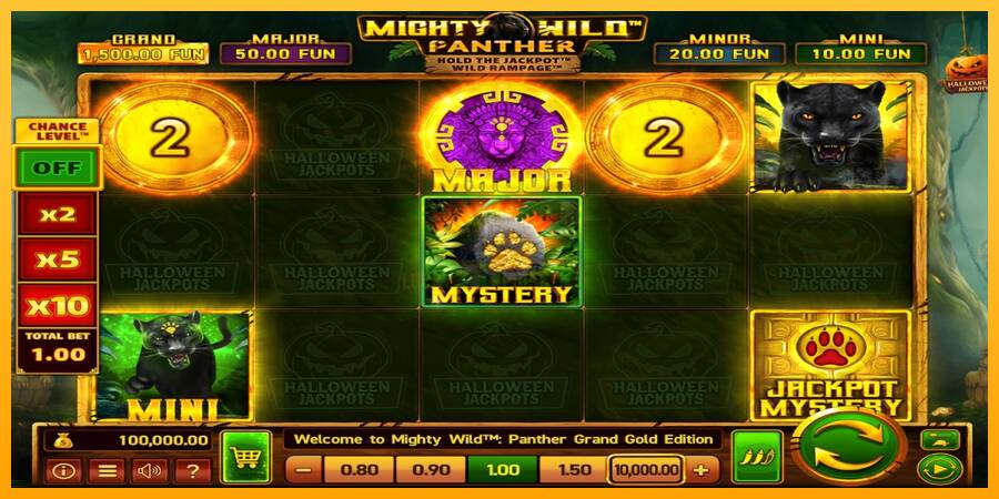 Mighty Wild: Panther Grand Gold Edition Halloween Jackpots 游戏机赚钱, 图片 1