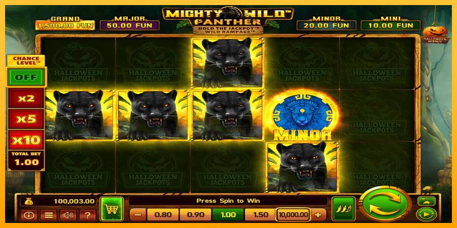 Mighty Wild: Panther Grand Gold Edition Halloween Jackpots 游戏机赚钱, 图片 2