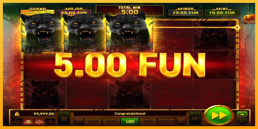 Mighty Wild: Panther Grand Gold Edition Halloween Jackpots 游戏机赚钱, 图片 4