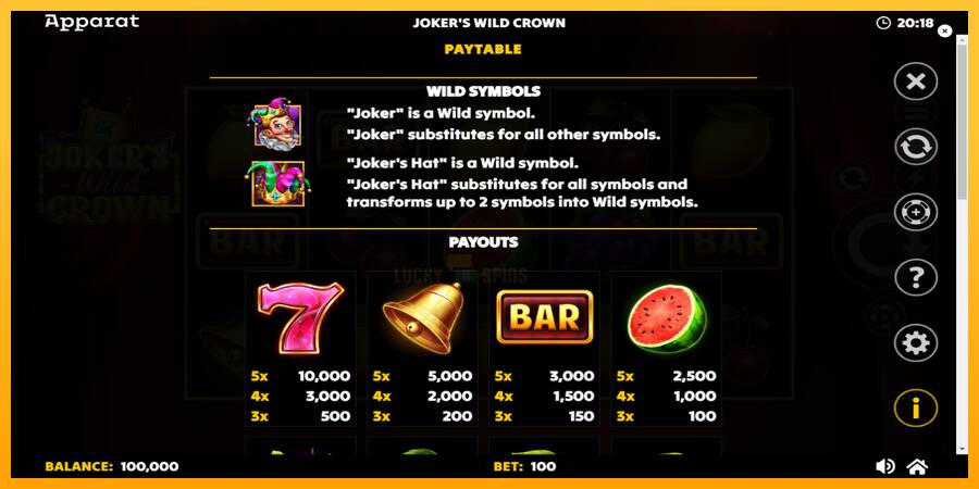 Jokers Wild Crown Diamond Treasures 游戏机赚钱, 图片 5