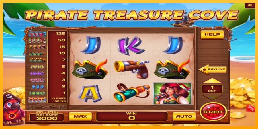 Pirate Treasure Cove Pull Tabs 游戏机赚钱, 图片 1