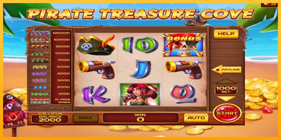 Pirate Treasure Cove Pull Tabs 游戏机赚钱, 图片 3