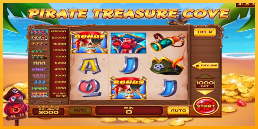 Pirate Treasure Cove Pull Tabs 游戏机赚钱, 图片 4