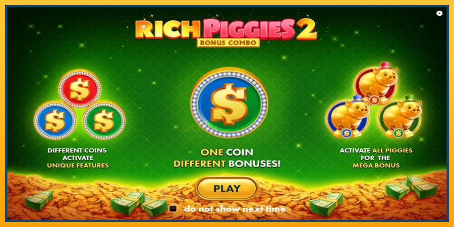 Rich Piggies 2: Bonus Combo 游戏机赚钱, 图片 1