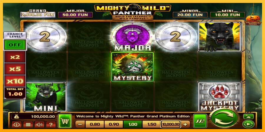 Mighty Wild: Panther Grand Platinum Edition Halloween Jackpots 游戏机赚钱, 图片 1