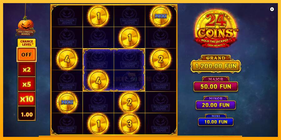 24 Coins Halloween Jackpots 游戏机赚钱, 图片 2