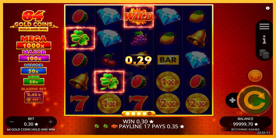 64 Gold Coins Hold and Win 游戏机赚钱, 图片 2