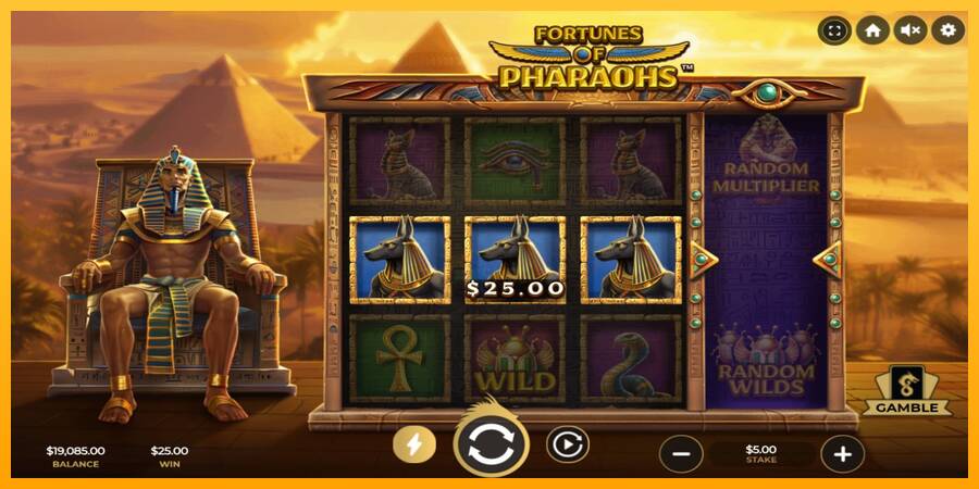 Fortunes of Pharaohs 游戏机赚钱, 图片 3