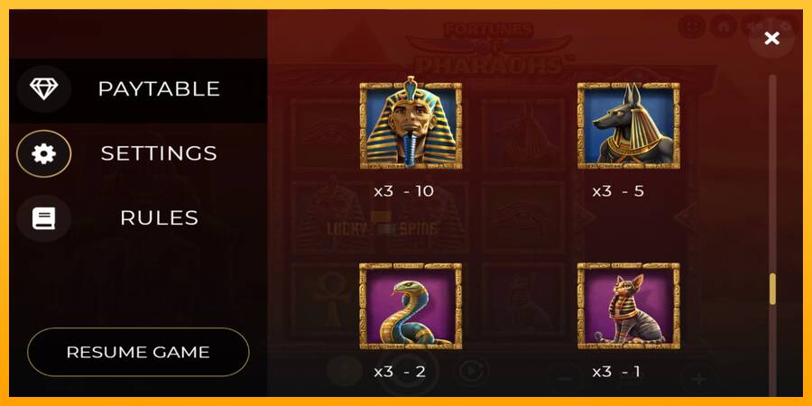 Fortunes of Pharaohs 游戏机赚钱, 图片 6