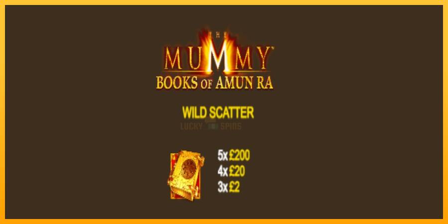 The Mummy Books of Amun Ra 游戏机赚钱, 图片 5