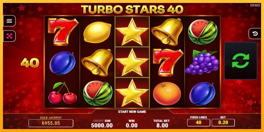 Turbo Stars 40 游戏机赚钱, 图片 1