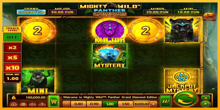 Mighty Wild: Panther Grand Diamond Edition Halloween Jackpots 游戏机赚钱, 图片 1