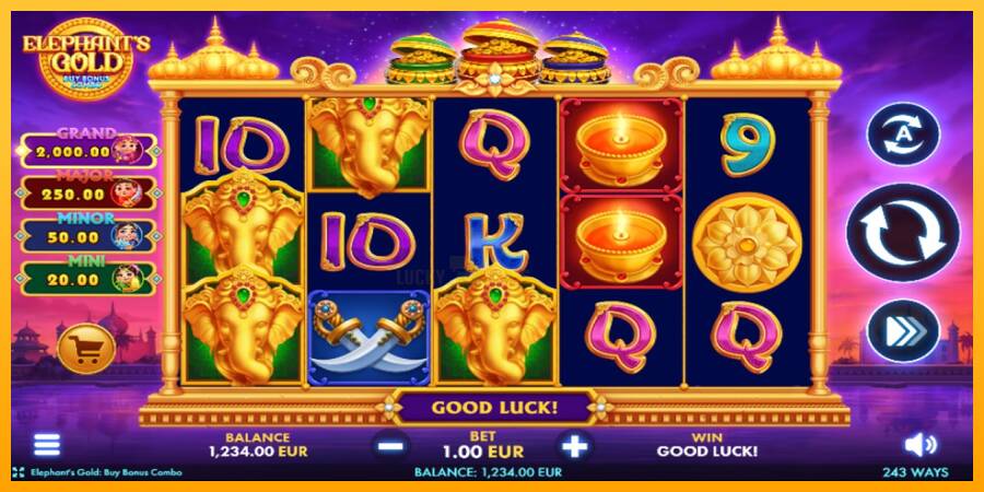 Elephants Gold Buy Bonus Combo 游戏机赚钱, 图片 1