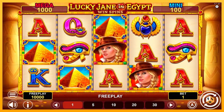 Lucky Jane in Egypt Win Spins 游戏机赚钱, 图片 1