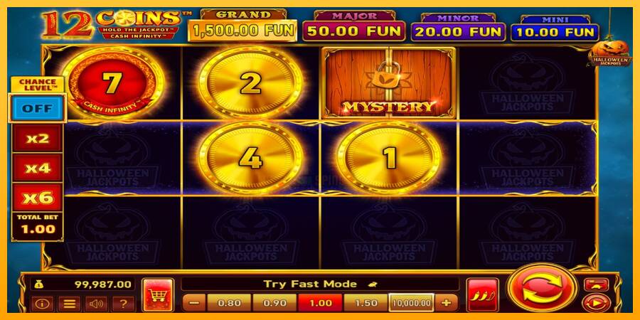 12 Coins Grand Gold Edition Halloween Jackpots 游戏机赚钱, 图片 3