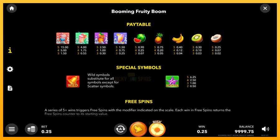 Booming Fruity Boom 游戏机赚钱, 图片 5