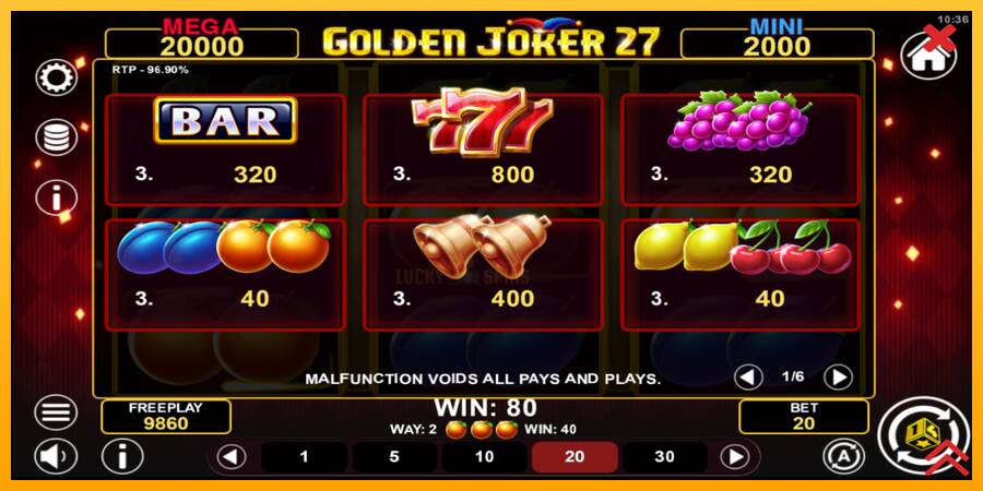 Golden Joker 27 Hold & Win 游戏机赚钱, 图片 5