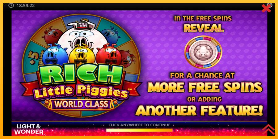 Rich Little Piggies World Class 游戏机赚钱, 图片 1