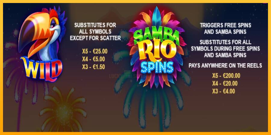 Samba Rio Spins 游戏机赚钱, 图片 4